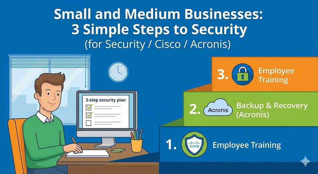 中小企業が今すぐ始められる3ステップのセキュリティ対策